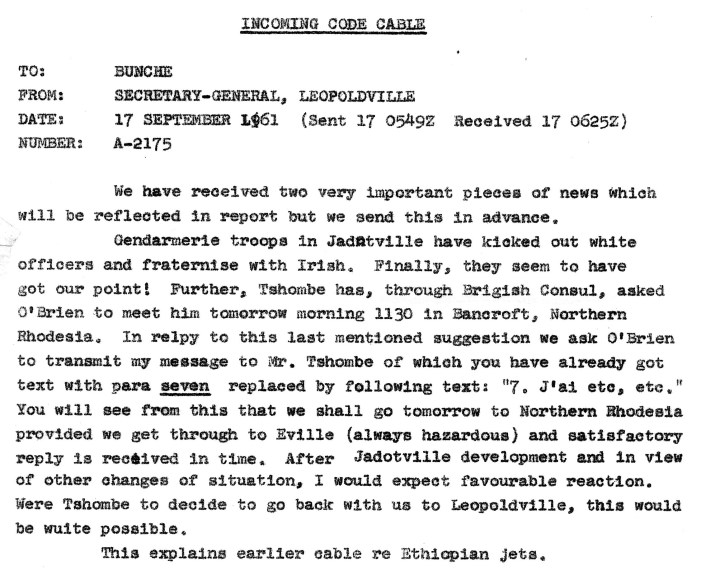 hammarskjold-message