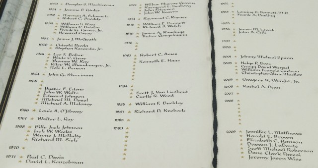 Mark Rausenberger 10 Years Ago — The CIA Book of Honor — Star 121 : Mark S. Rausenberger ...